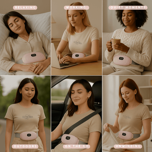 HeatRelief Therapy Belt™ – Wearable, Cordless Relief for Period Pain
