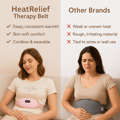 HeatRelief Therapy Belt™ – Wearable, Cordless Relief for Period Pain